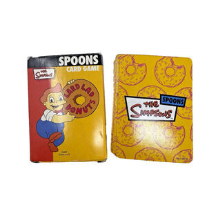 The Simpsons Spoons Card Game 2008 Rare Game Friendly Games, Cards Only Complete